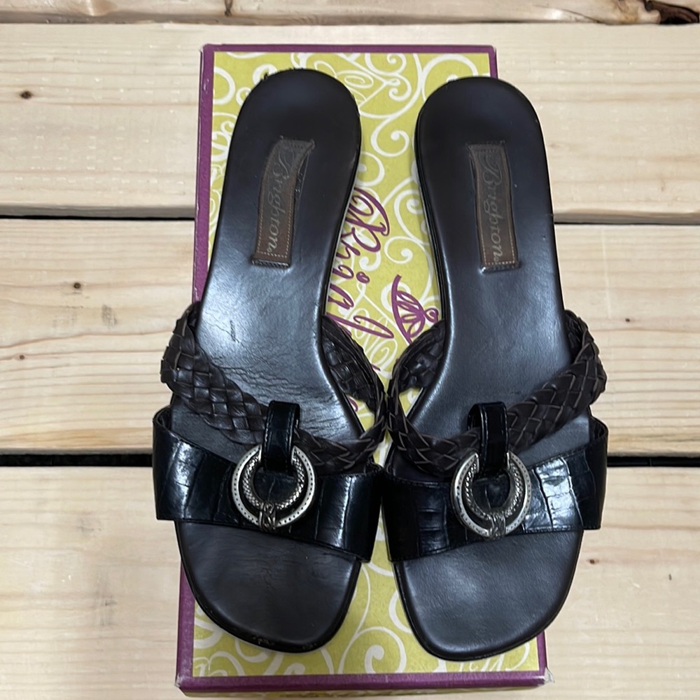 Brighton Rafael Black Sandals. Size 7.5.